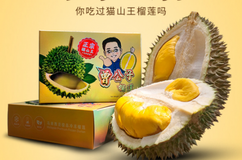 真空盒裝曾公子榴蓮火爆網(wǎng)絡(luò)，成貓山王榴蓮新品佳作