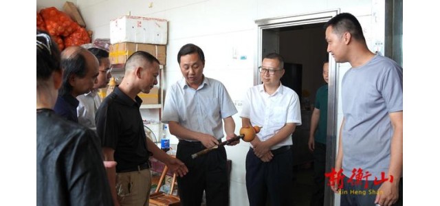 戴新賢在縣民族樂器制作協(xié)會(huì)調(diào)研時(shí)強(qiáng)調(diào)，振興民族樂器產(chǎn)業(yè)奏響了衡山發(fā)展的最強(qiáng)音。